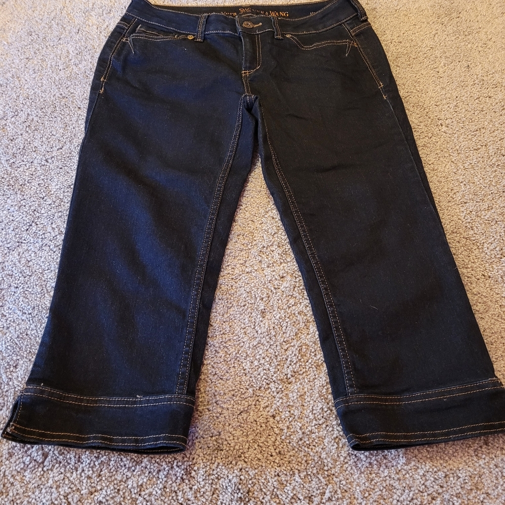 Simply Vera Vera Wang Straight Blue Jean Capris 4P